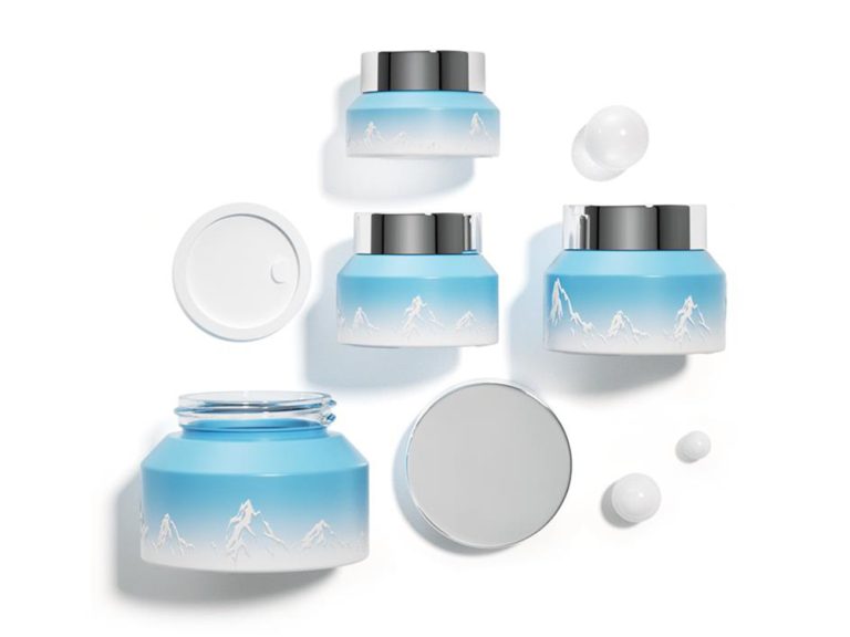 OEM Slanted Shoulder Face and Eye Cream Glass Jar - Jarsking