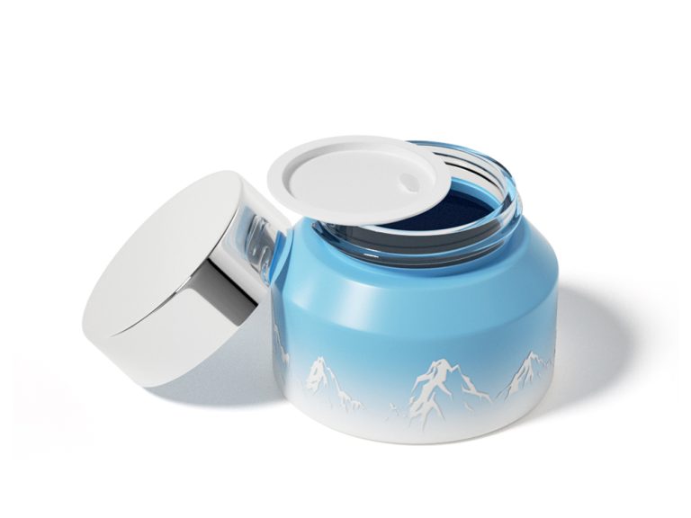 OEM Slanted Shoulder Face and Eye Cream Glass Jar - Jarsking