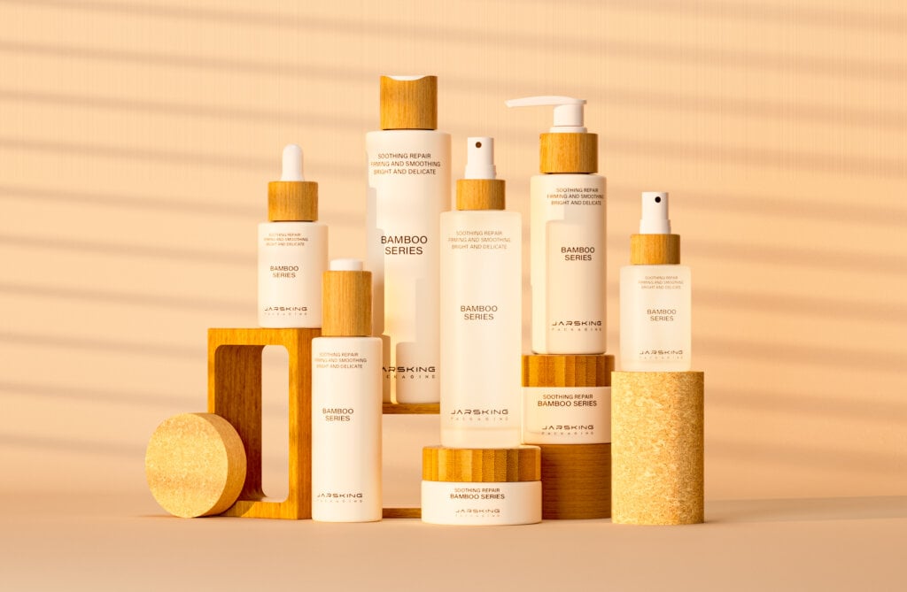 set kosmetik desain baru bambu