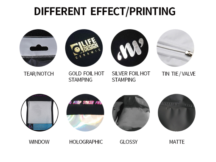 الحرف اليدوية على أكياس المايلر