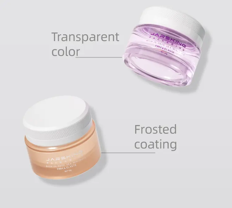 thick bottom glass cream jar custom