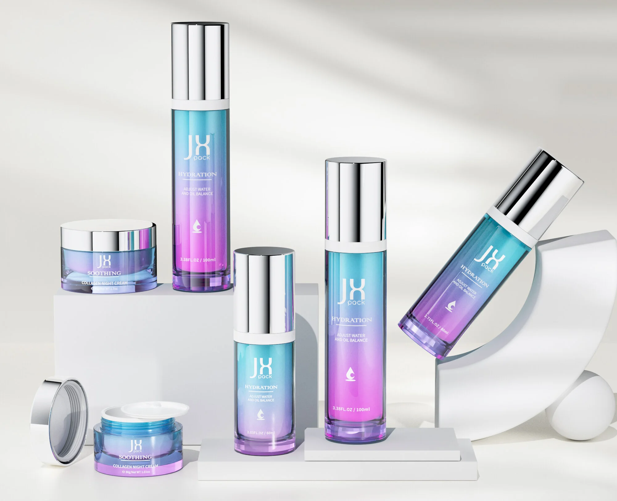 acrylic cosmetic bottles