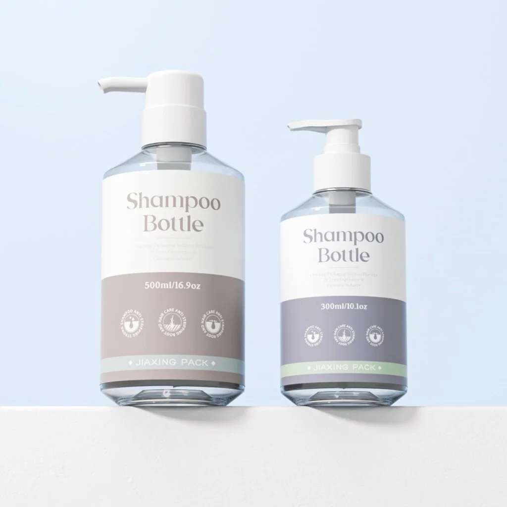 Body wash bottle packaging