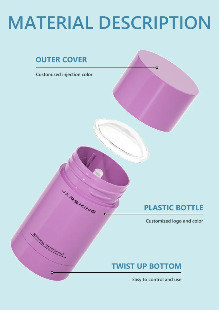 Color-coded deodorant bottles