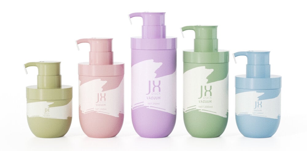 slik screen printing shower gel bottle