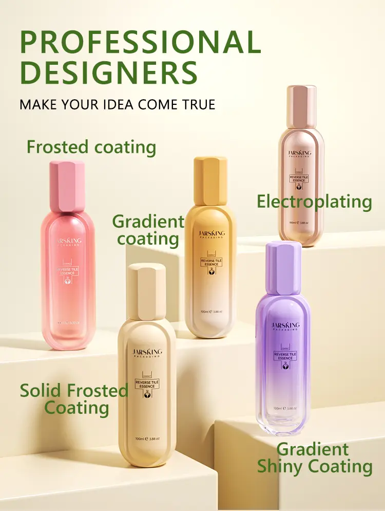 Gradient glass bottle packaging