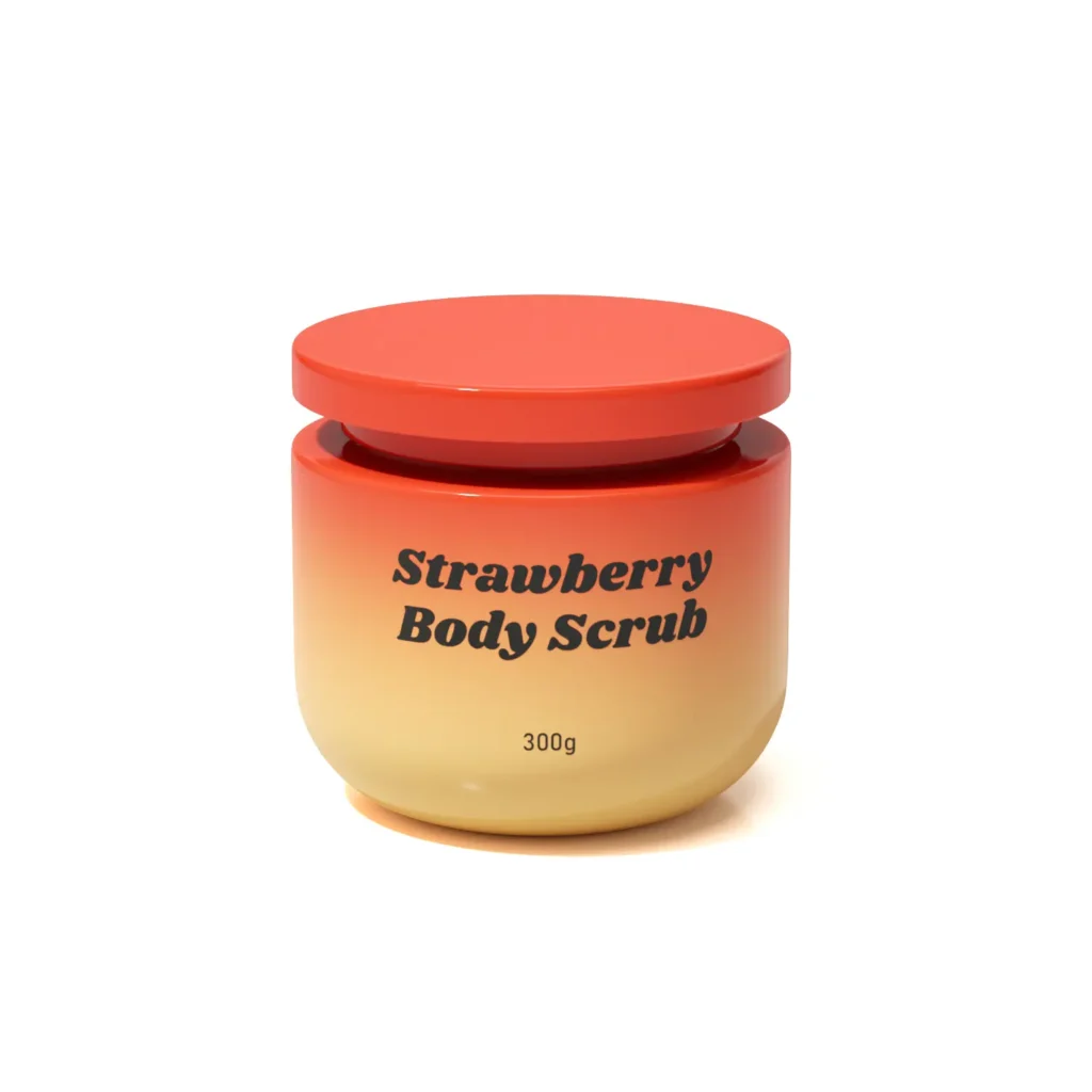 Gradient color cosmetic jar