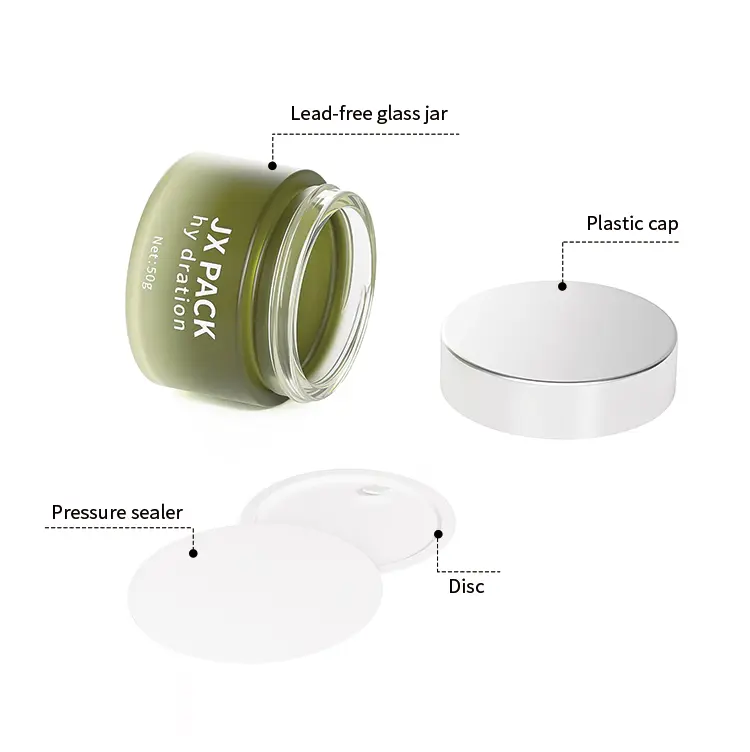gradient glass cosmetic jars 15g 30g 50g