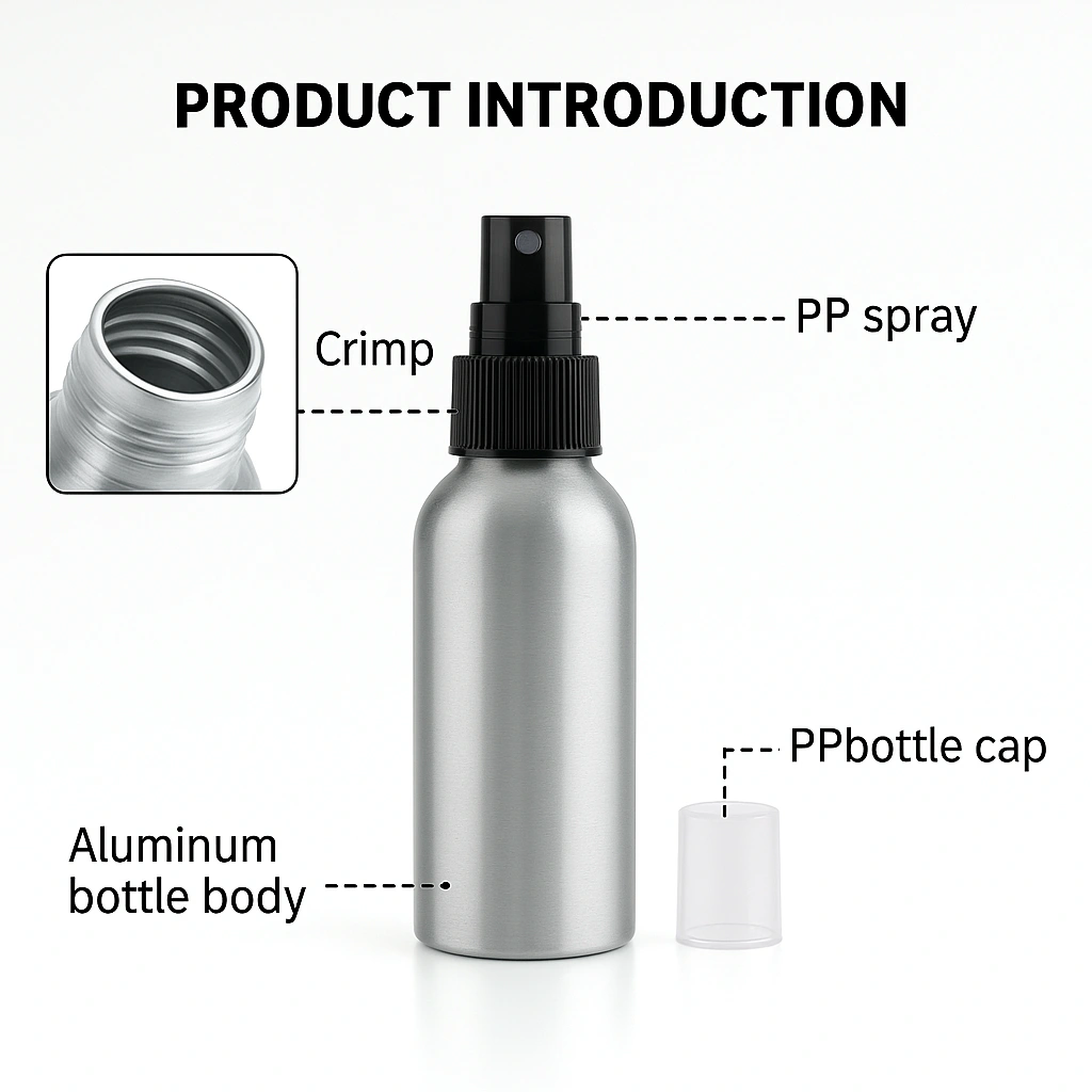 metal spray bottle details