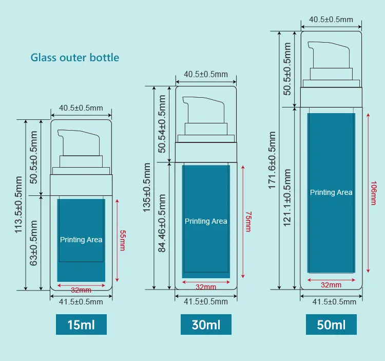 BYOMA packaging style square bottle with dispenser