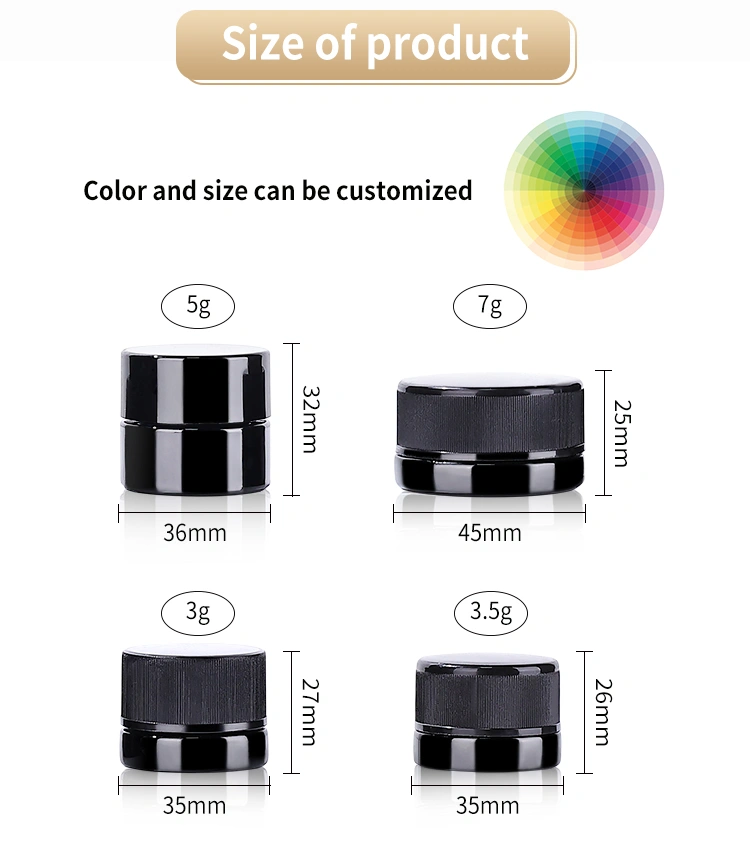 UV resistant cannabis storage jar
