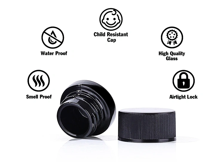 airtight herb stash jar for concentrates