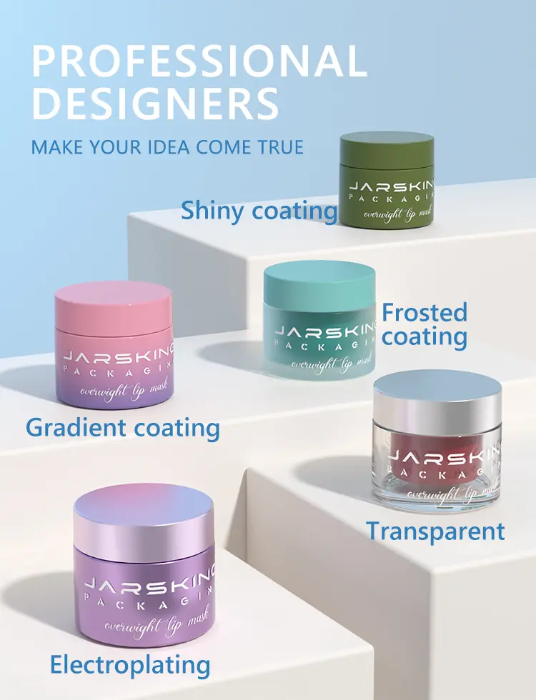 50g luxury glass cosmetic jar with inner refill