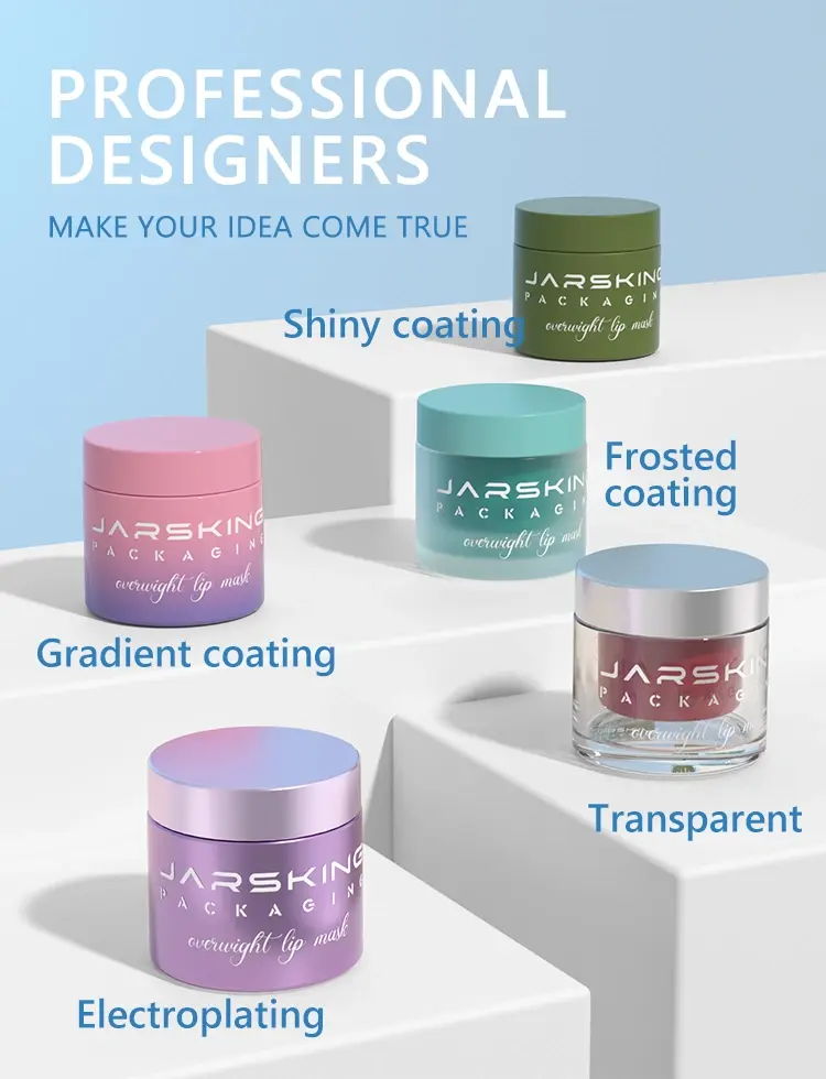 50g luxury glass cosmetic jar with inner refill