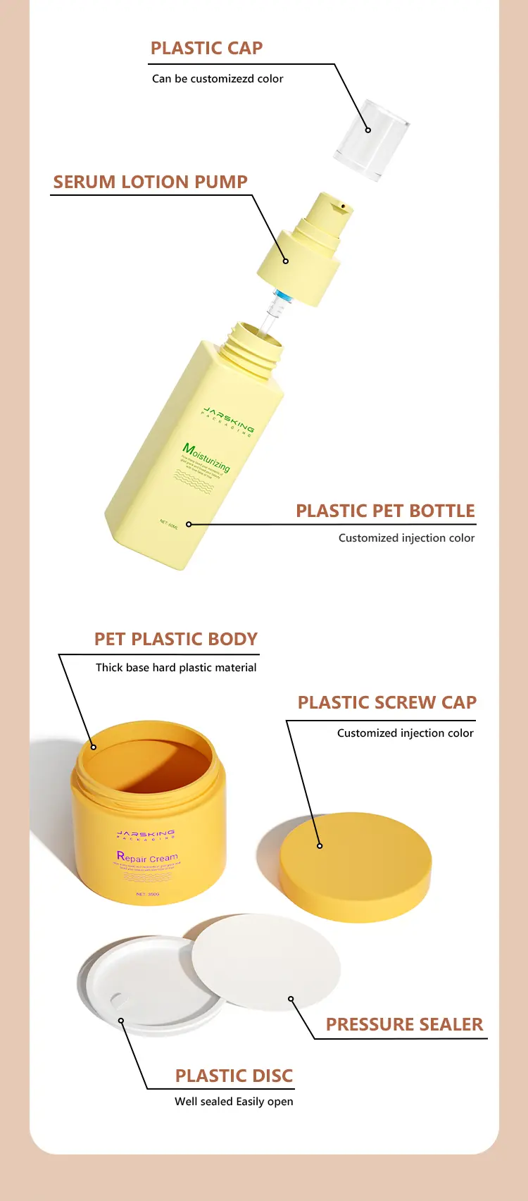 60ml serum bottle for travel skincare