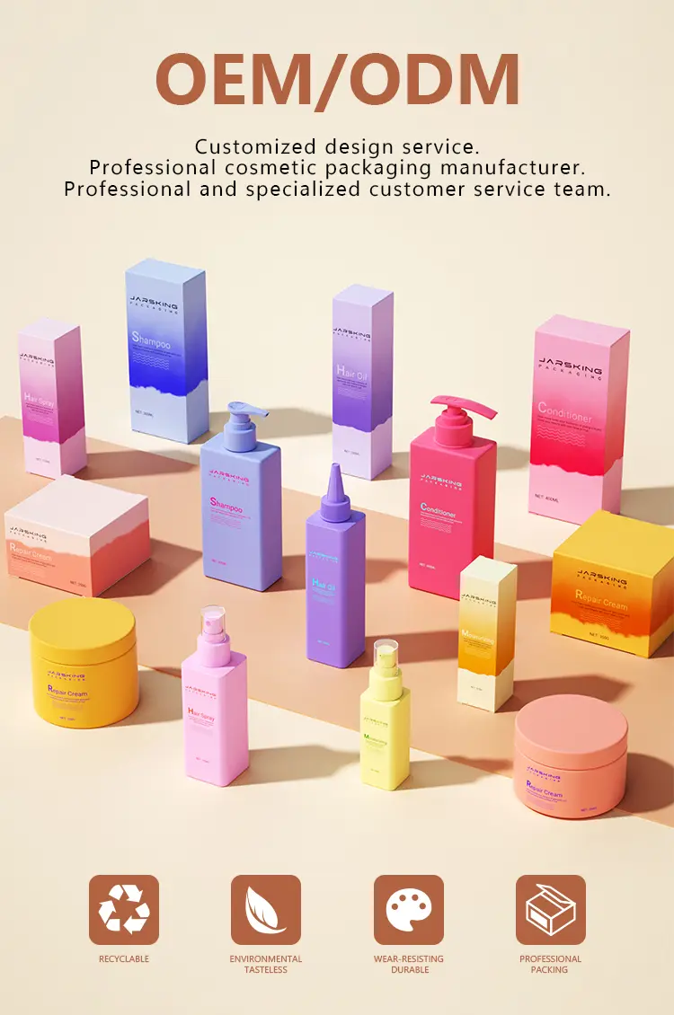 Eco cosmetic packaging PET