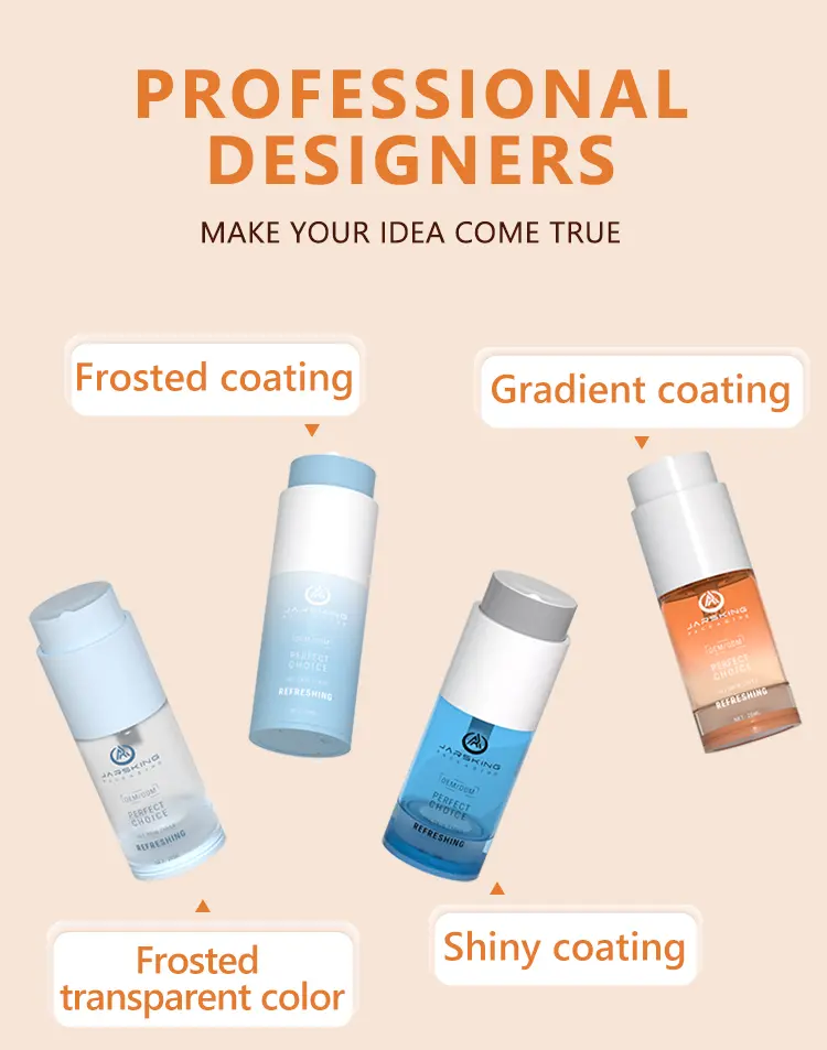 Eco-friendly vacuum lotion bottle