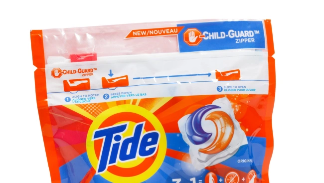 Procter & Gamble's Child-Guard zipper technology