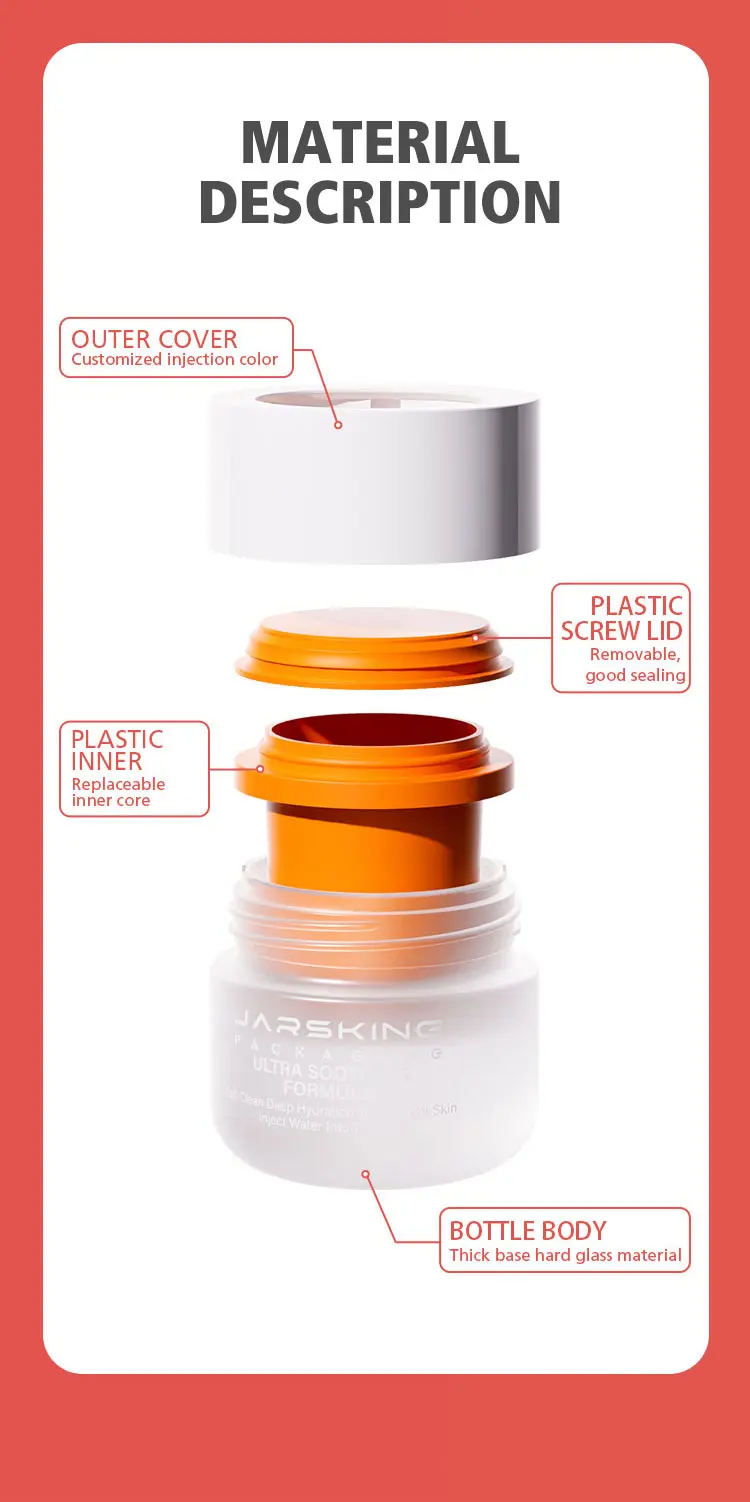 Refillable inner bottle cream container