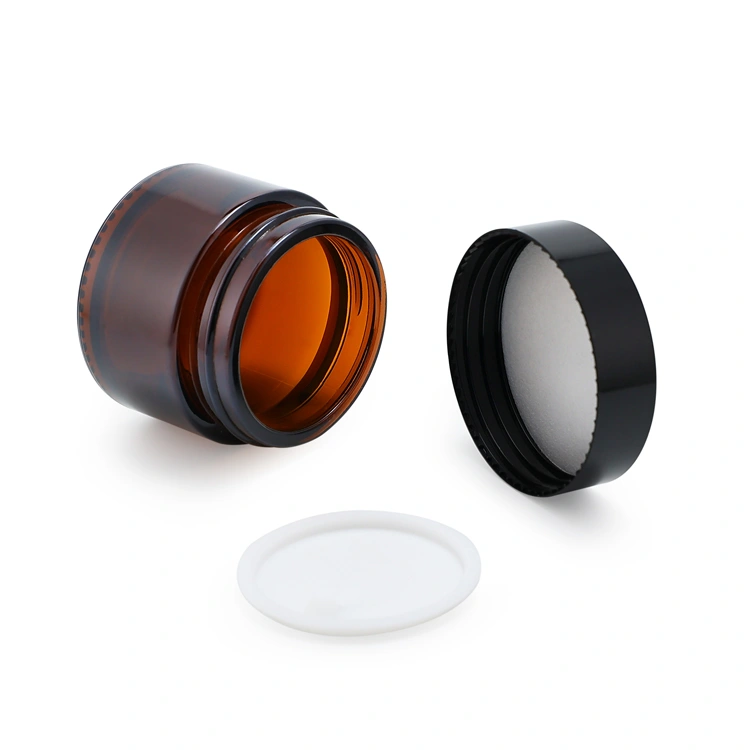 amber face cream jar