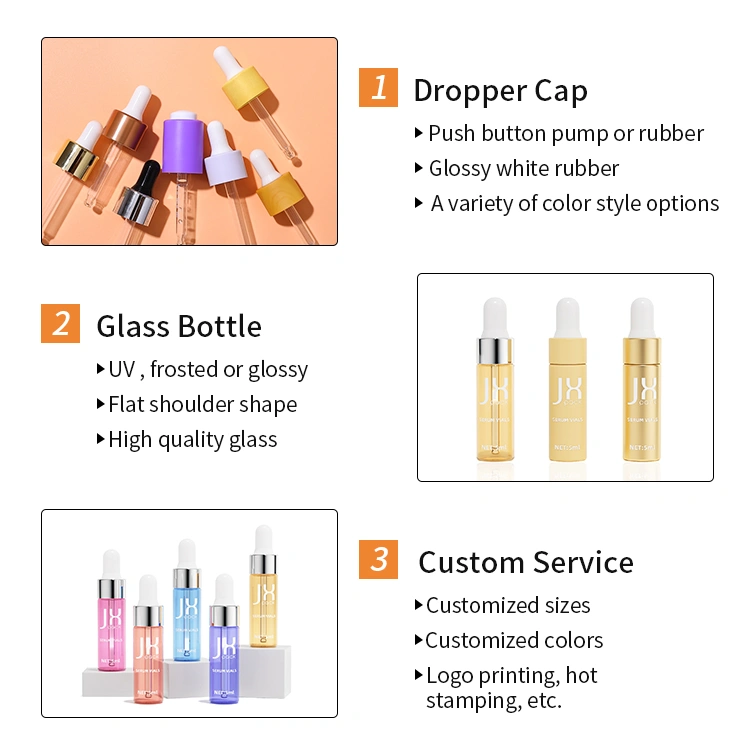 borosilicate dropper vials custom
