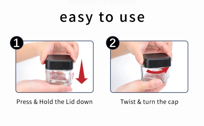 child safe jars, direction of use