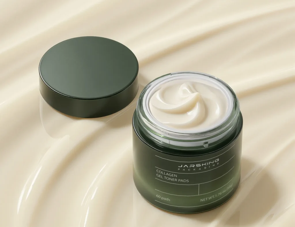 cream jar with replaceable inner container