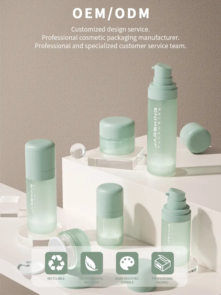 custom logo PP plastic skincare bottles