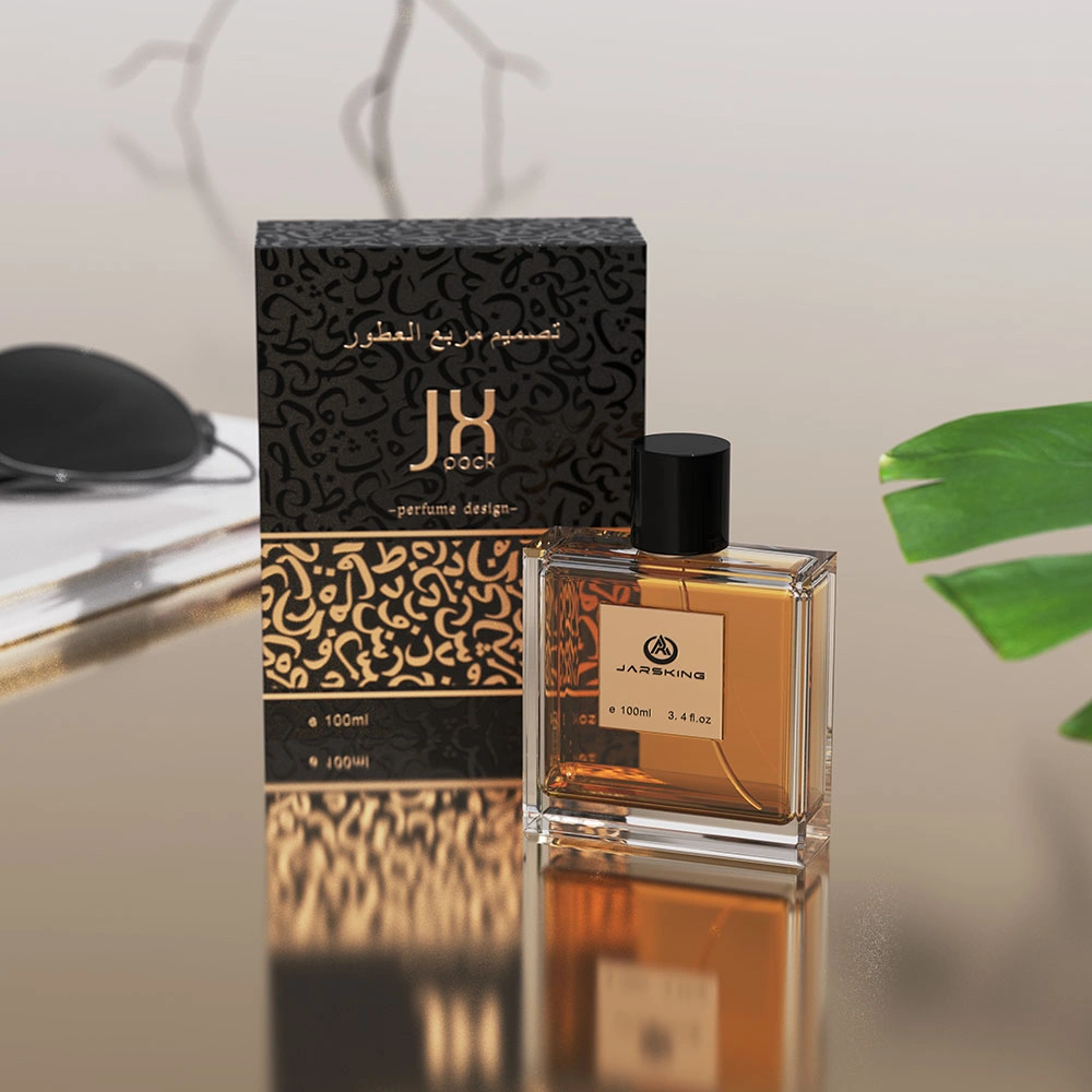 custom square glass fragrance bottle