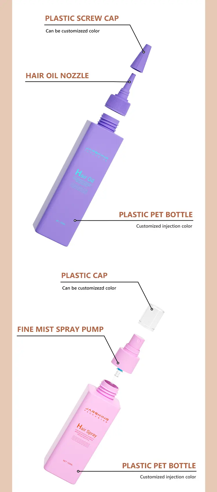 eco-friendly PET bottle for lotion