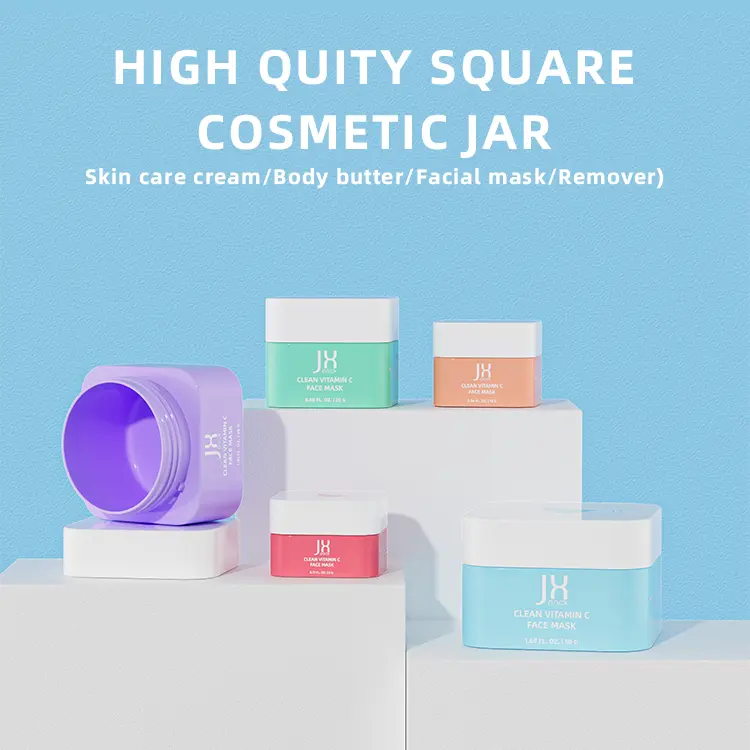 eco-friendly plastic cosmetic packaging jars