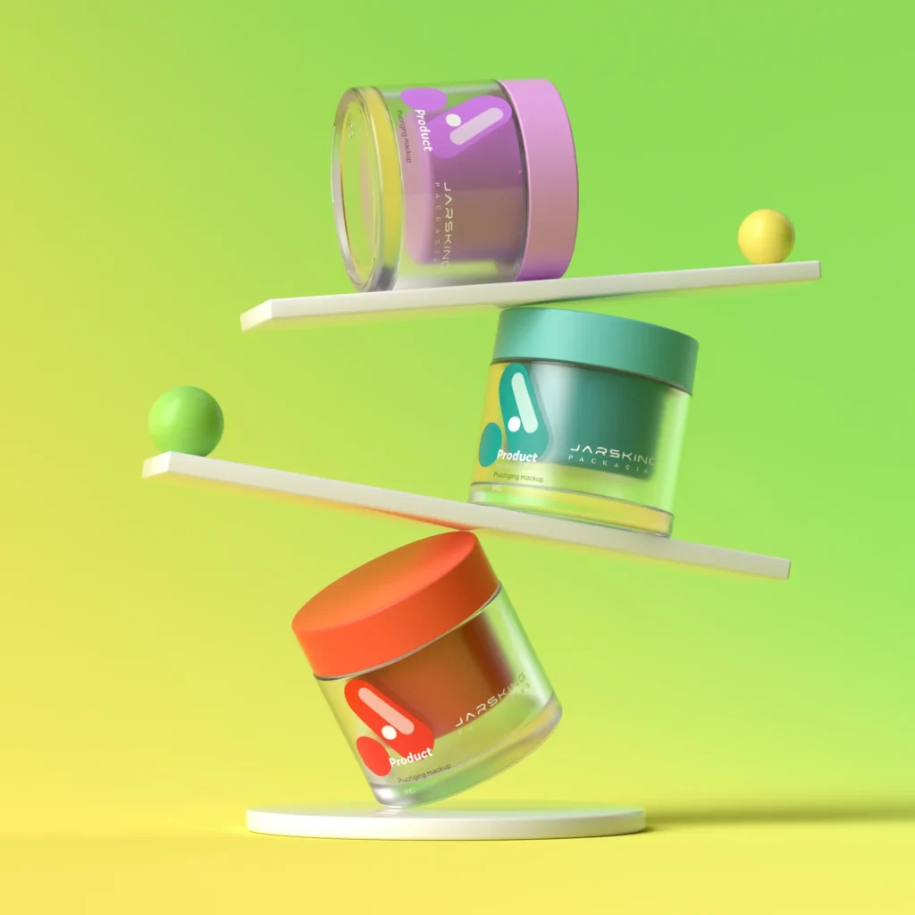 glass jar for new product launch