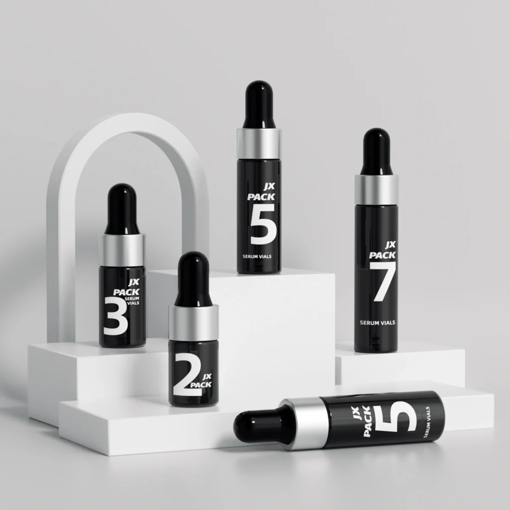 glass vial for cosmetic serum