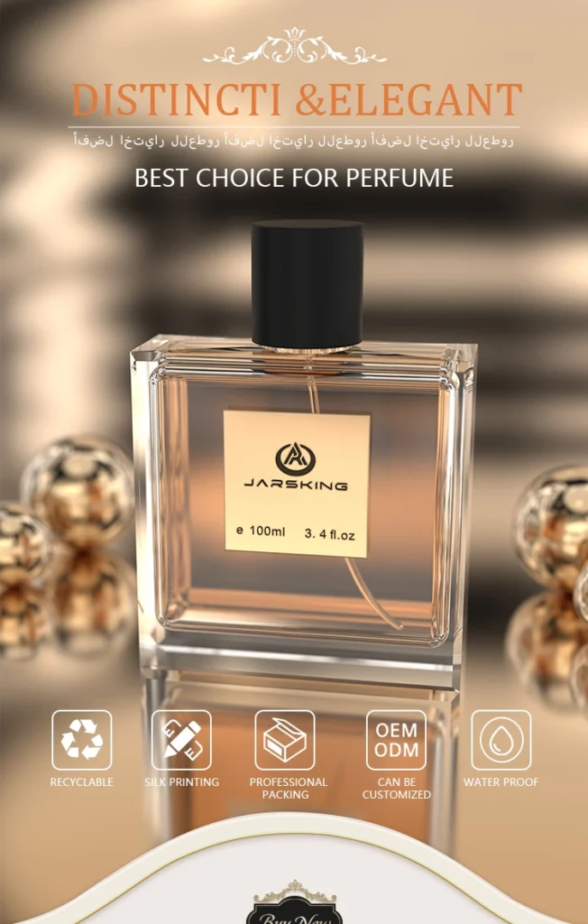 heavy glass perfume bottle 100ml