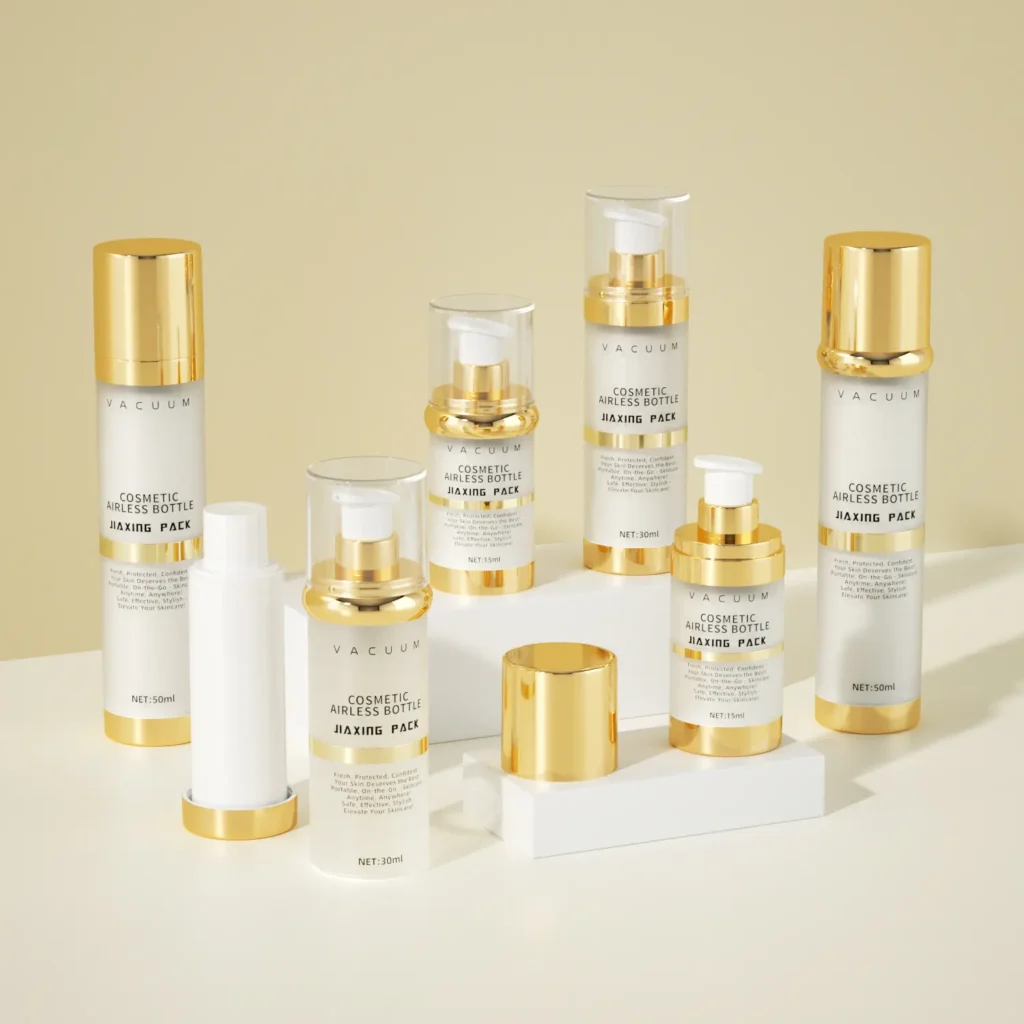 refillable airless pump bottle for skincare