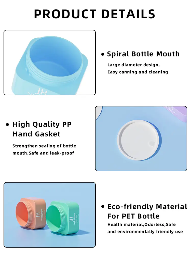 refillable plastic skincare jars