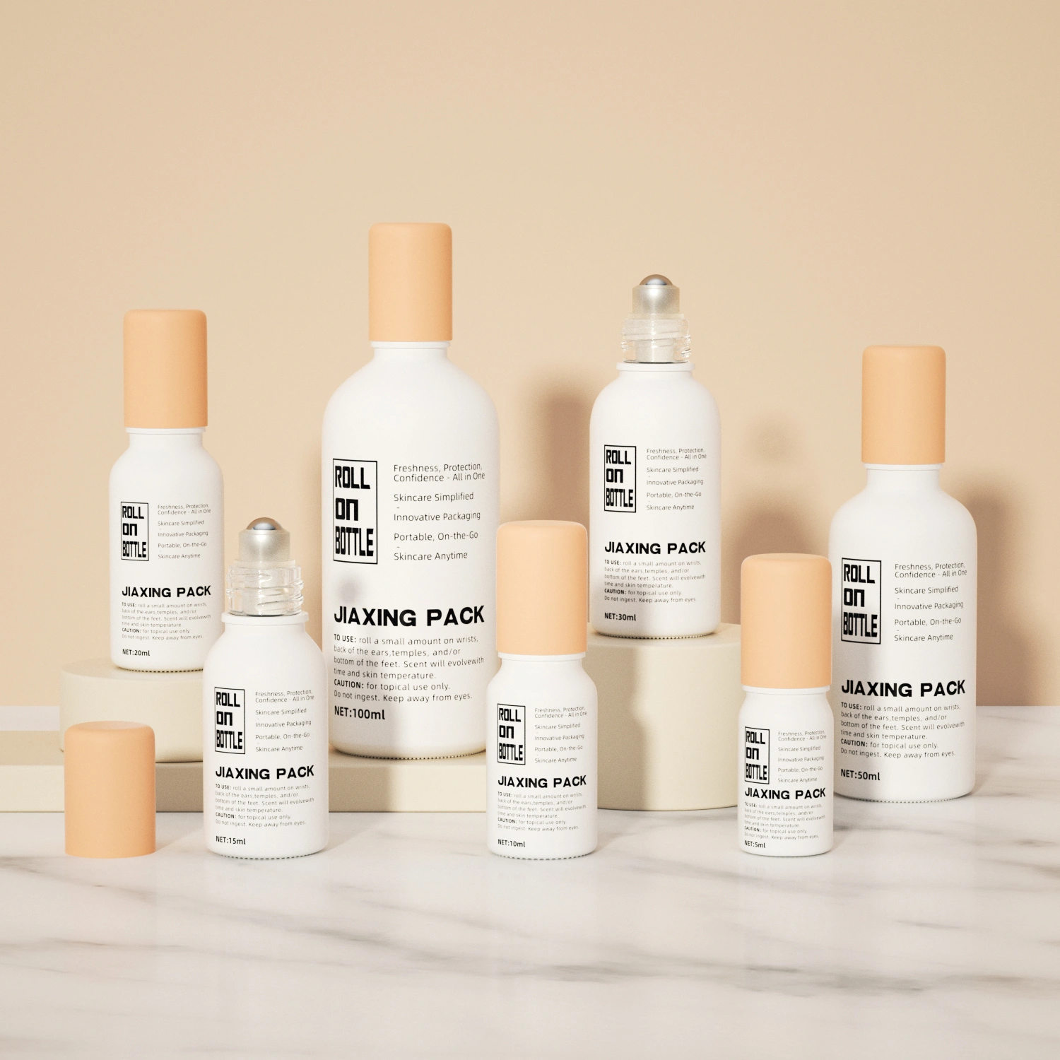 skincare packaging roll on bottle