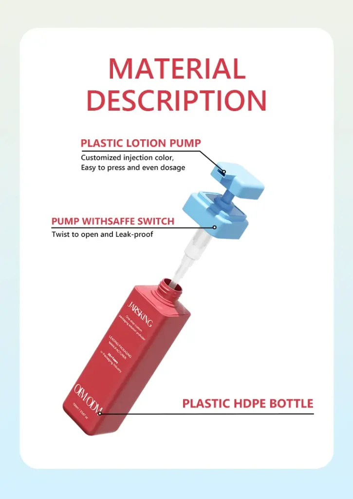 300ml HDPE plastic shampoo bottle