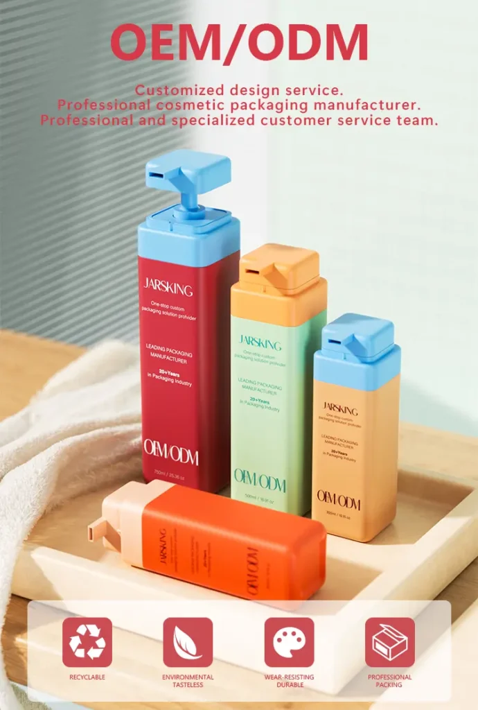 Custom shampoo packaging bottles HDPE