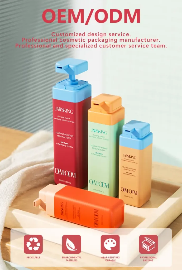 Custom shampoo packaging bottles HDPE