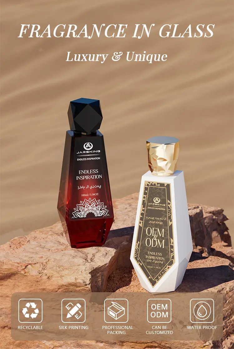 custom geometric perfume bottle design