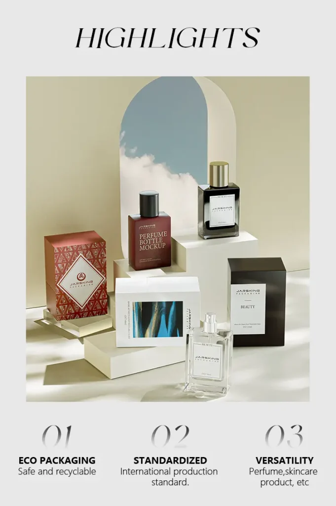 custom glass perfume bottles with gift box