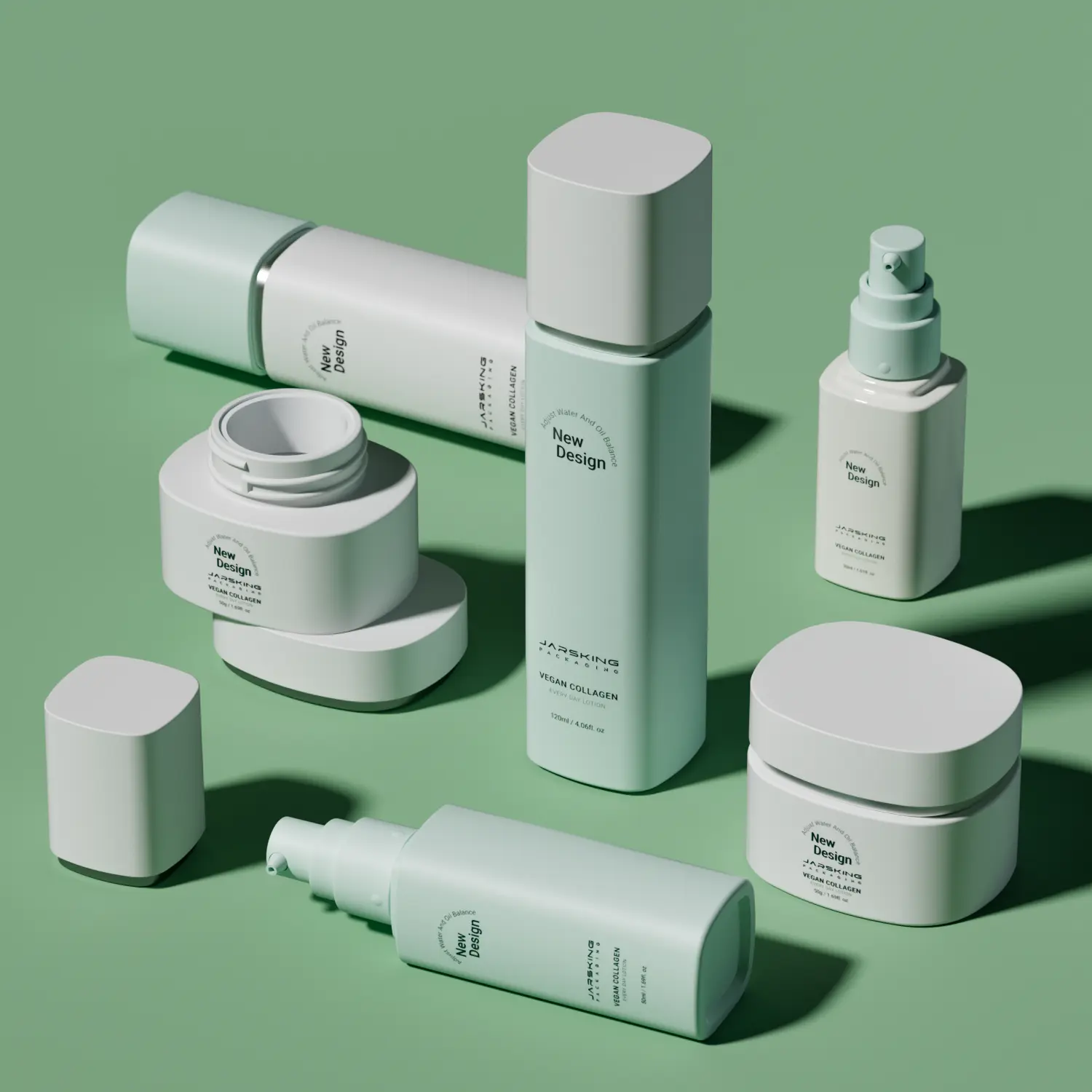 eco-friendly glass skincare bottle