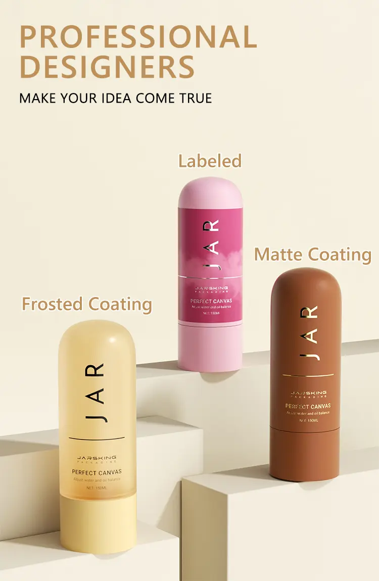 modern dome bottle for hair care
