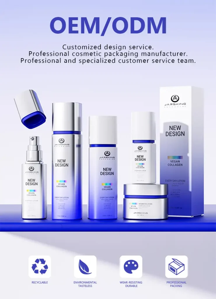 modern glass bottle design for skincare launch