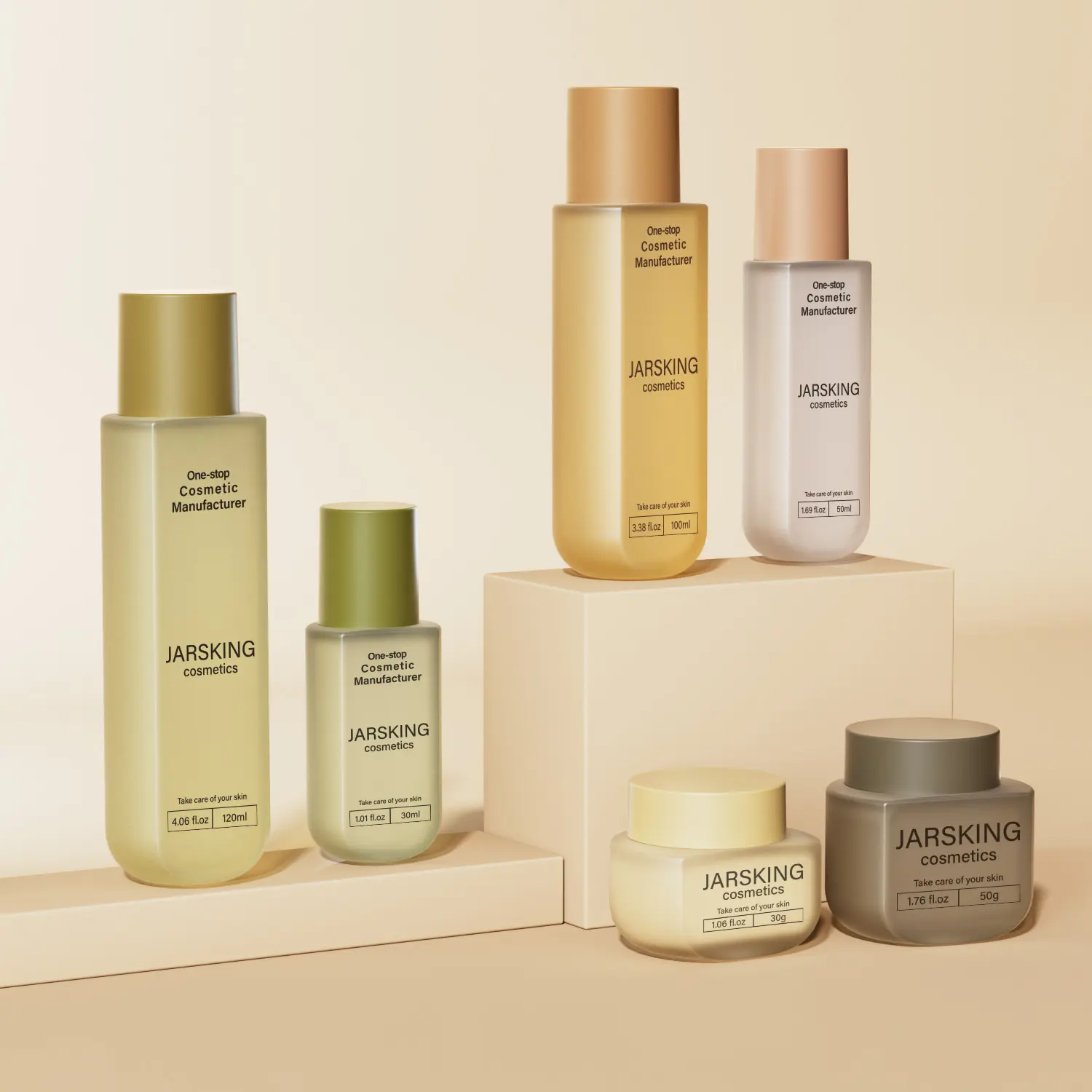 silk screen clean beauty bottle design
