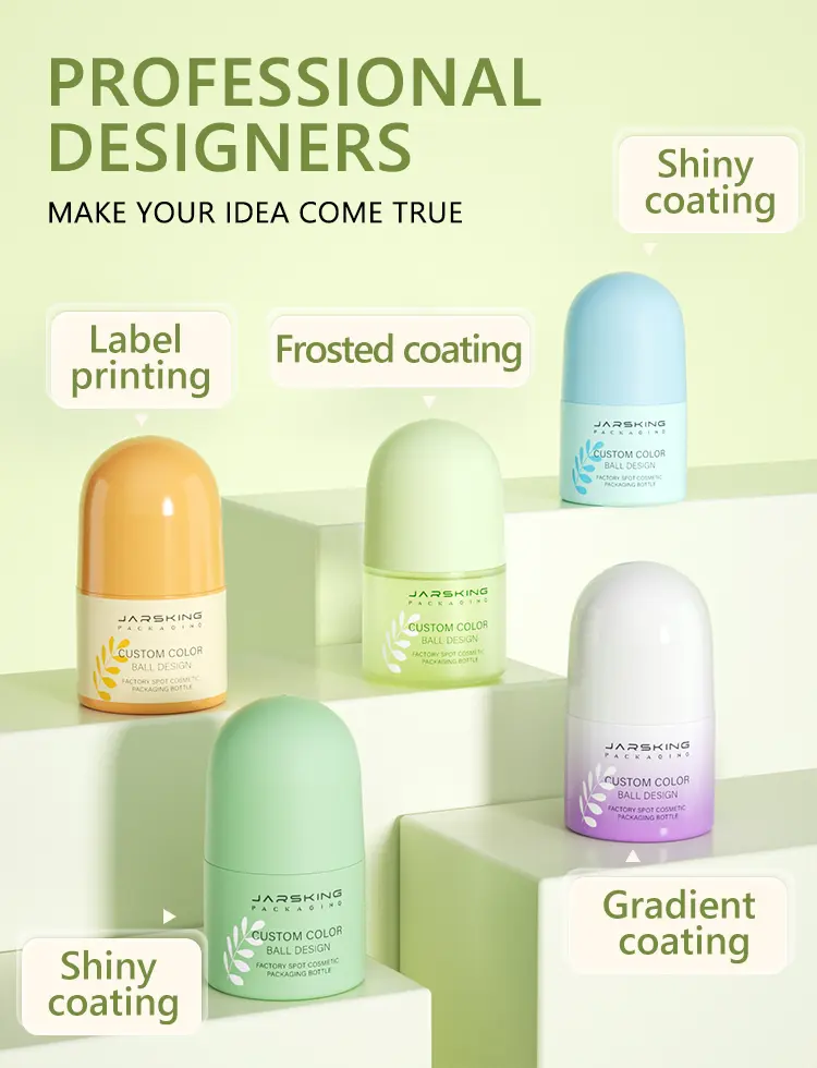 PP plastic roll-on antiperspirant container