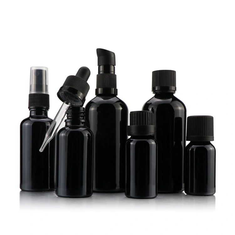 UV proof black glass jars