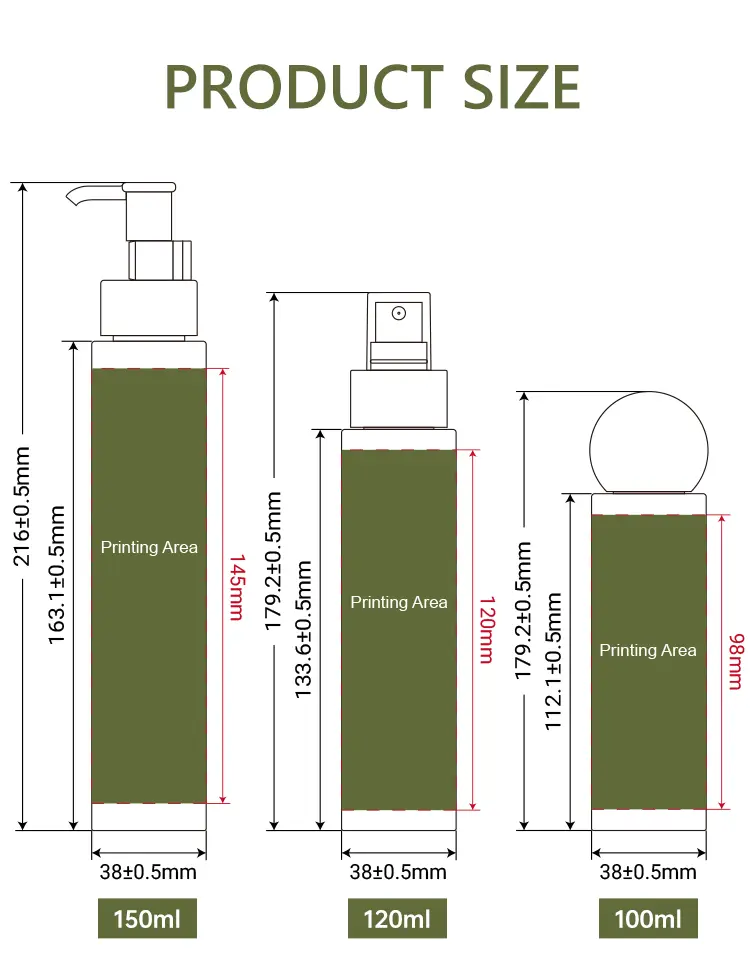 bamboo cosmetic bottle set sustainable beauty