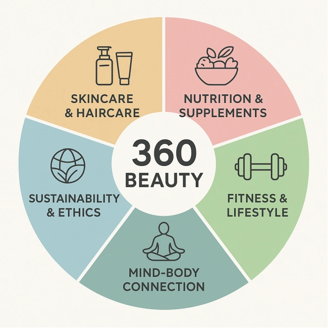 concept of 360 beauty